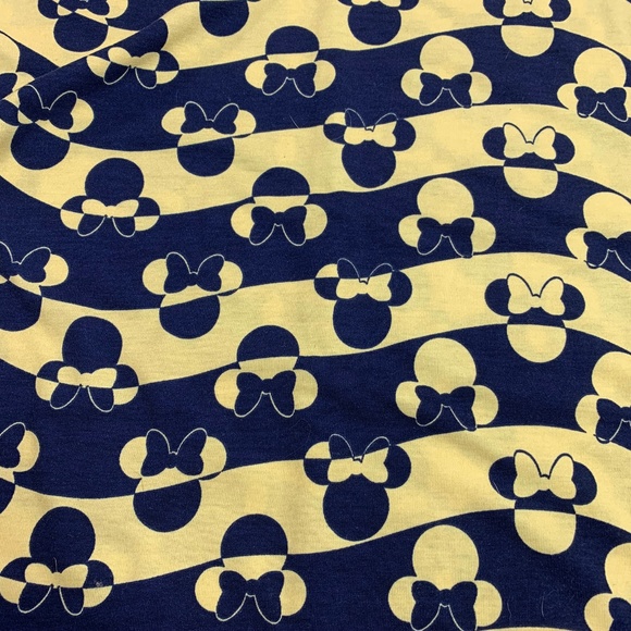 Lularoe Disney Minnie Mouse Blue Yellow Irma Tunic - Picture 8 of 8